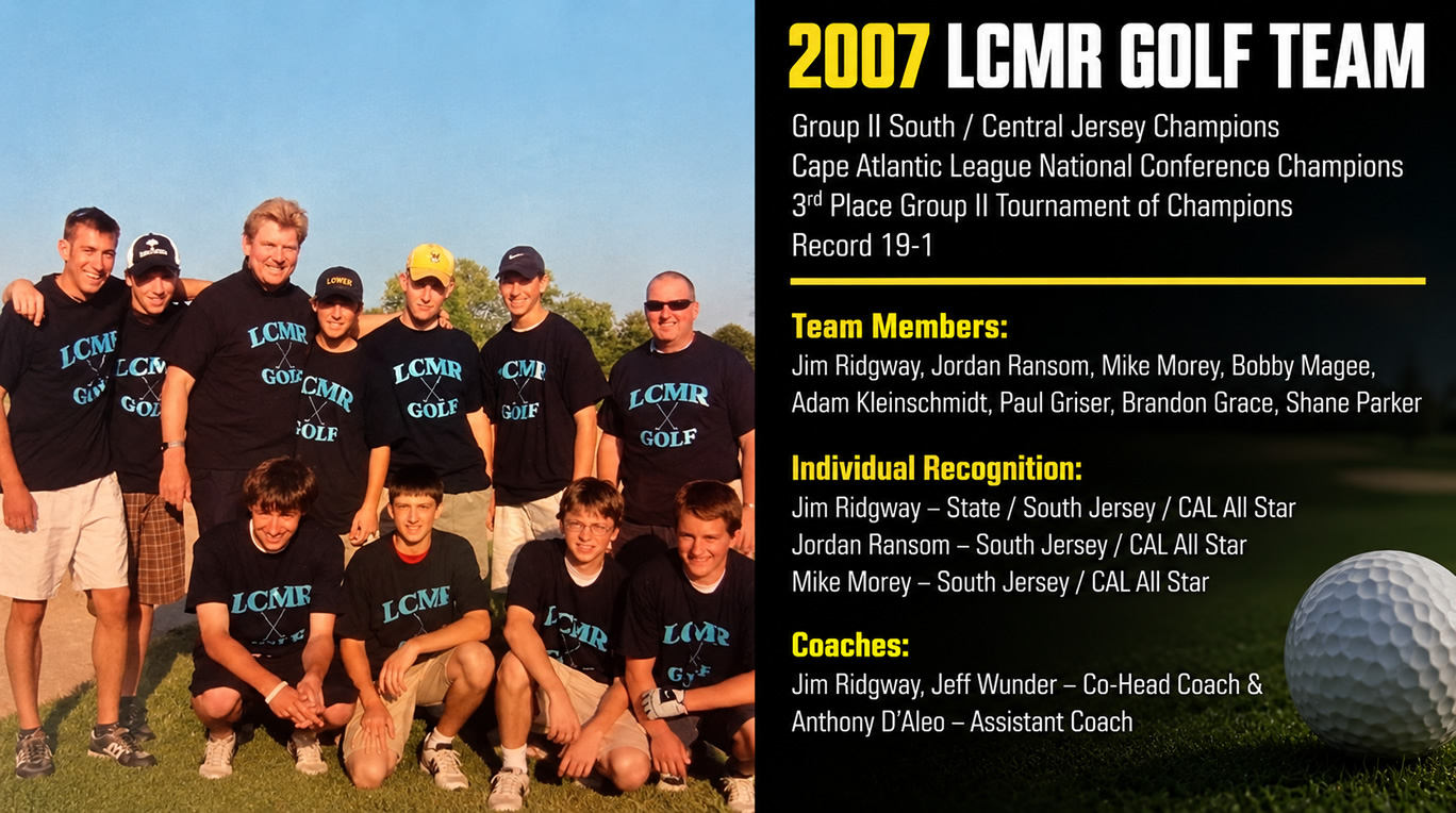2007 Golf Team